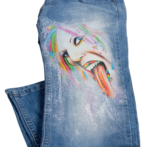 Pantaloni personalizati prin transfer termic DTG